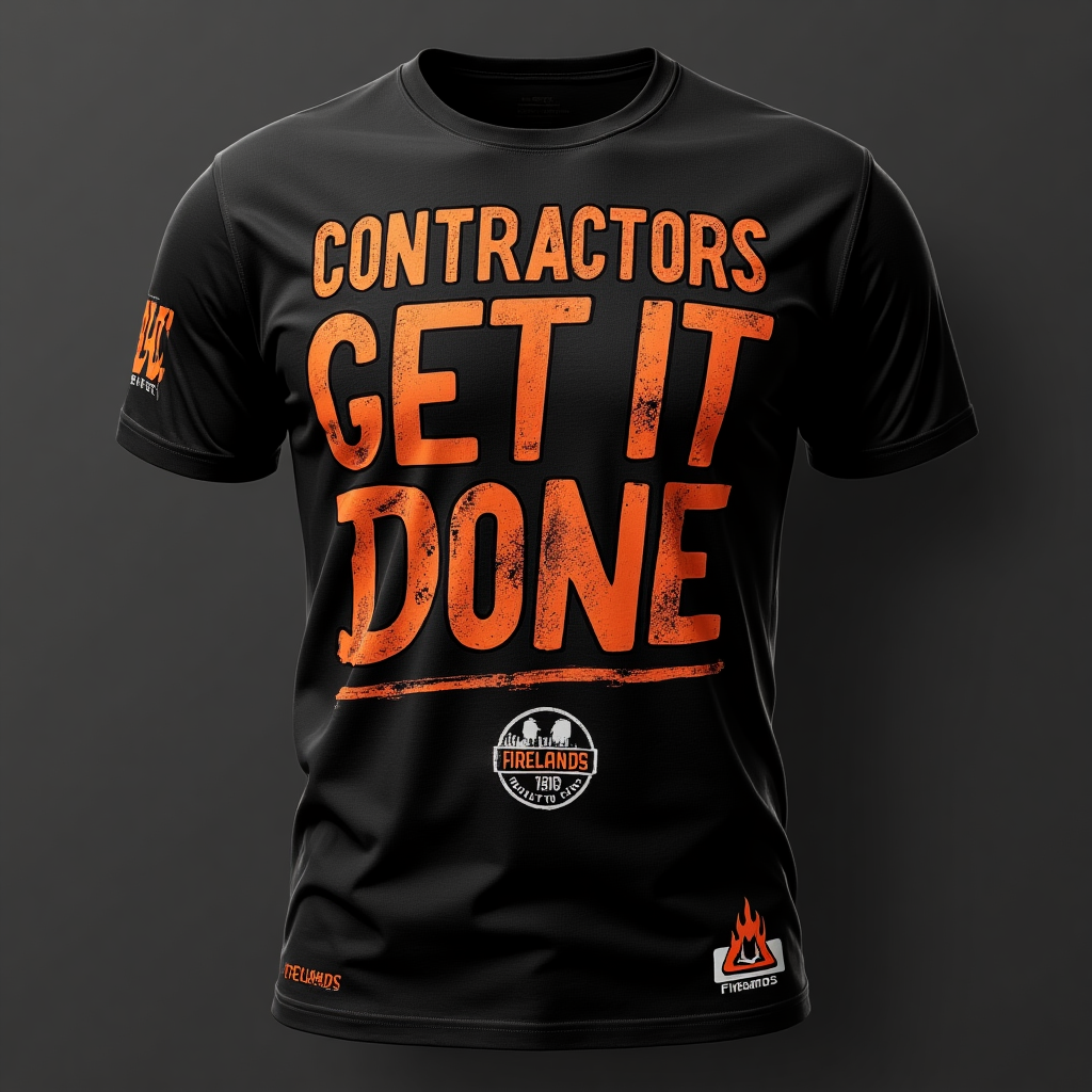 Firelands_Construction_Design_a_rugged_contractor_T-shirt_with_bold_stencil_text__Contra_e85d33ce-a0cd-4dcd-beda-f2bb6615597e.png
