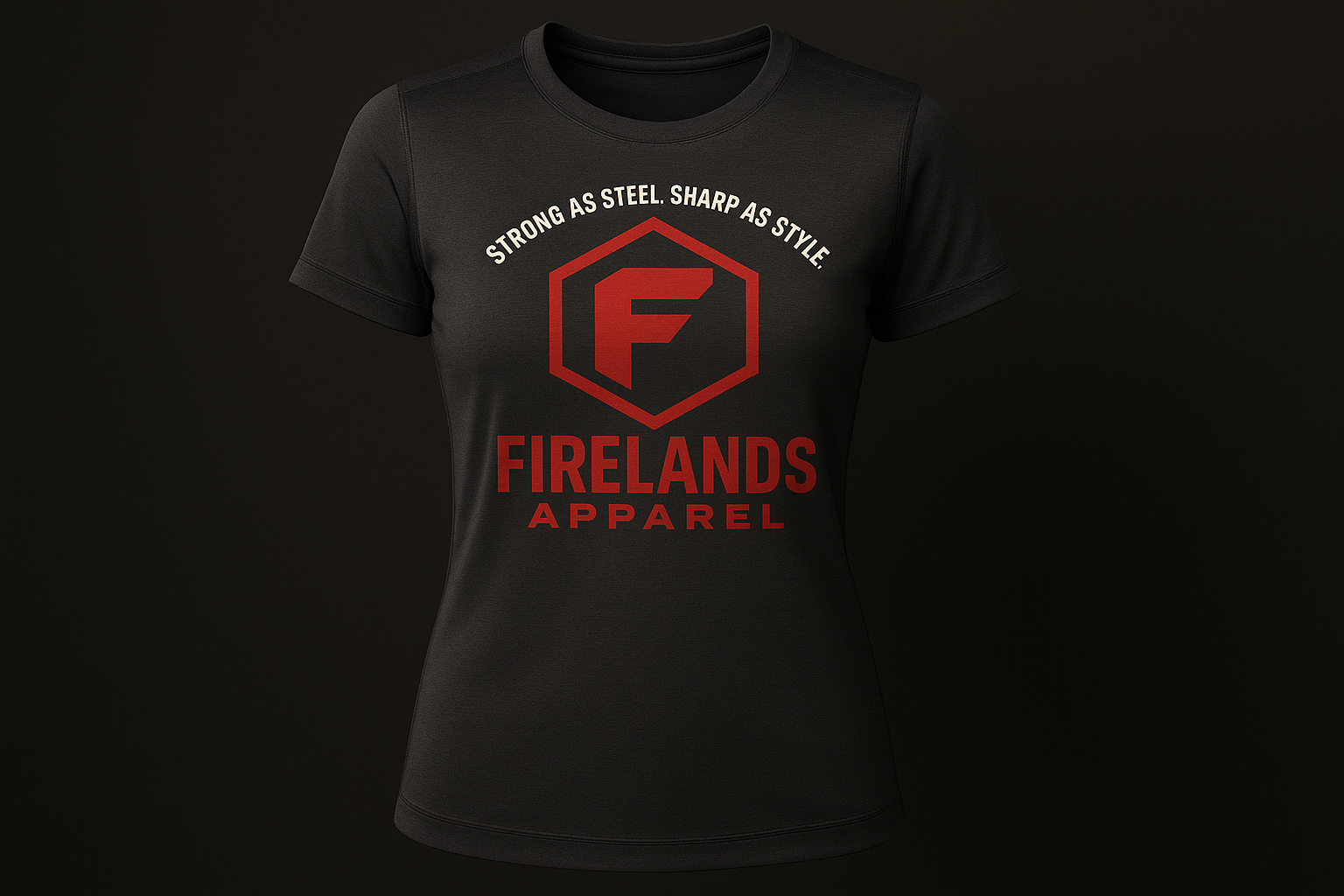 Firelands Apparel Strong as Steel Sharp as Style Dry-Fit Tee