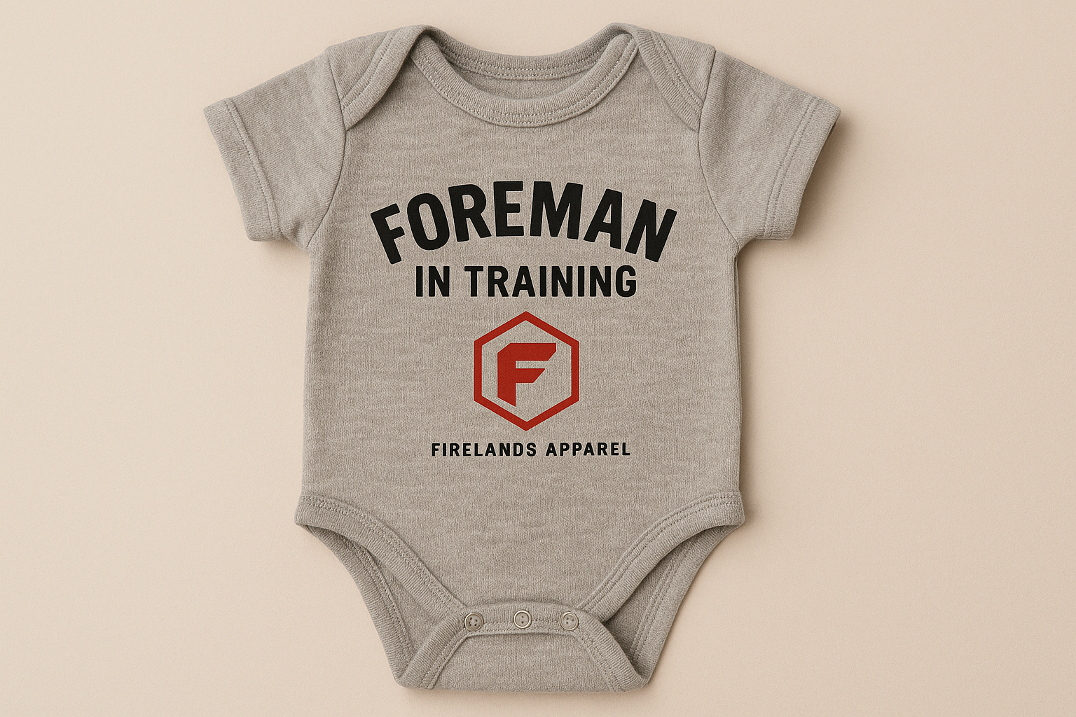 Firelands Apparel FOREMAN IN TRAINING Baby Onesie